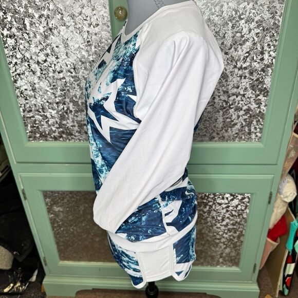 YATEEN Long Sleeve Sun Protection Rash Guard Two Piece Swimsuit Set Size Medium - Picture 5 of 16